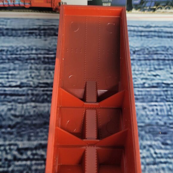 Vintage Bachmann H.O scale MSTL hopper train car red and white - Picture 8 of 10